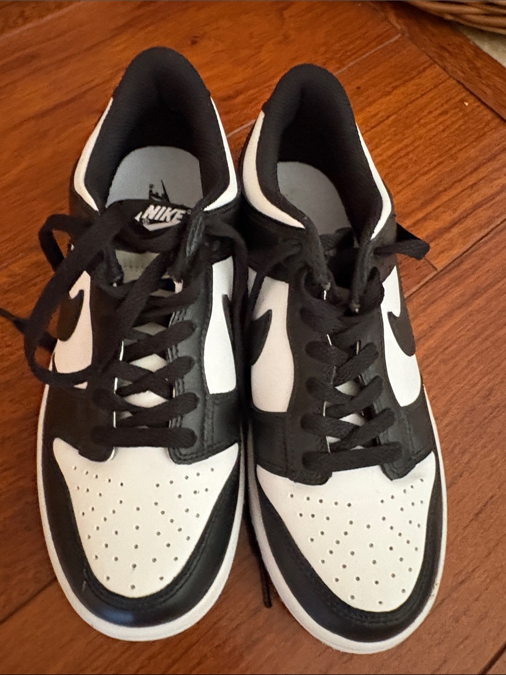 Nike 5.5 Youth Black & White Dunk Low Pandas